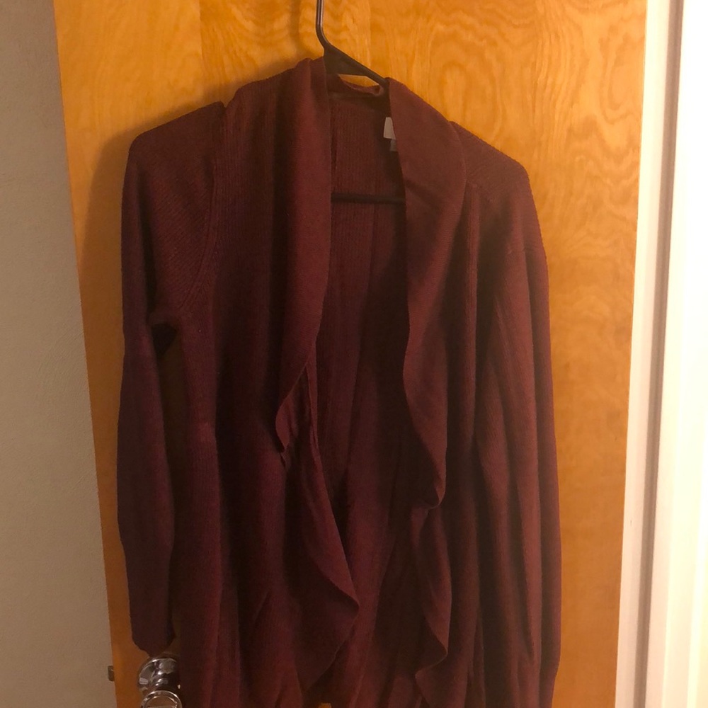 Women’s Burgundy Cardigan